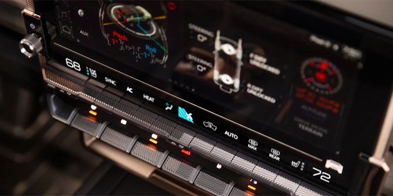 2024 GMC Hummer EV SUV dashboard